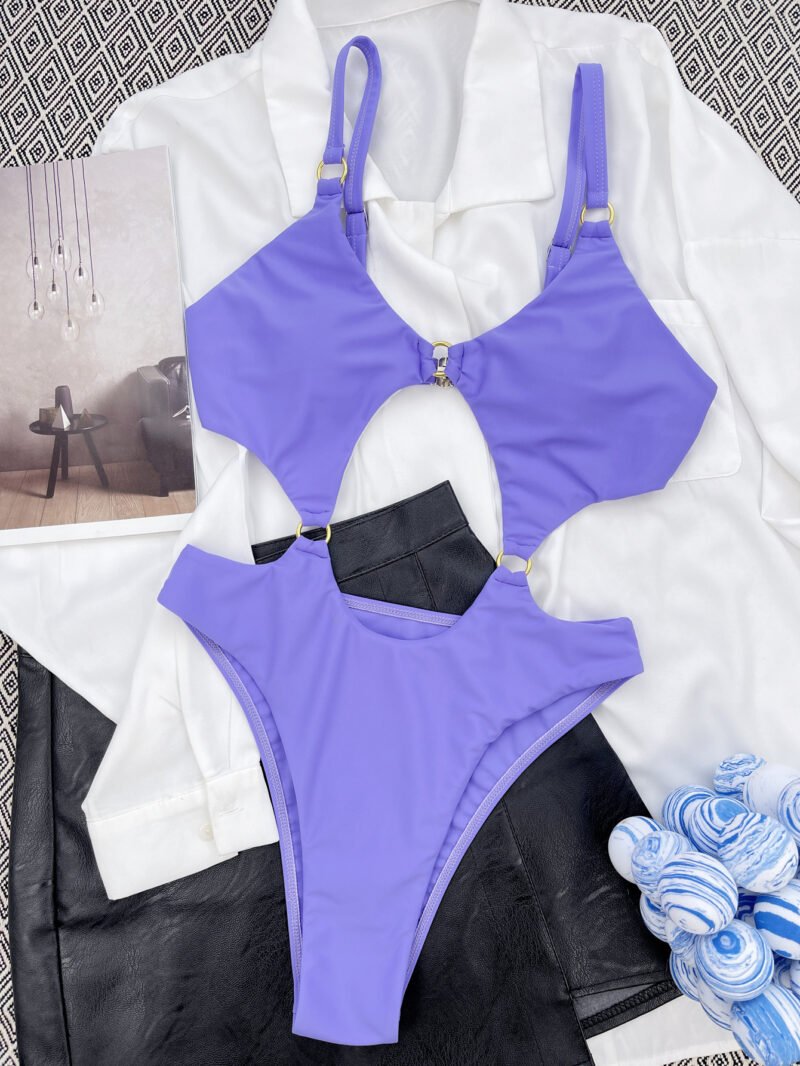 One Piece Swimsuit Solid Bikini – Classic, Chic Beachwear