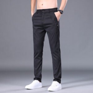 Men's Straight Trousers – Slim Fit Skinny Pants for a Stylish and Modern Look