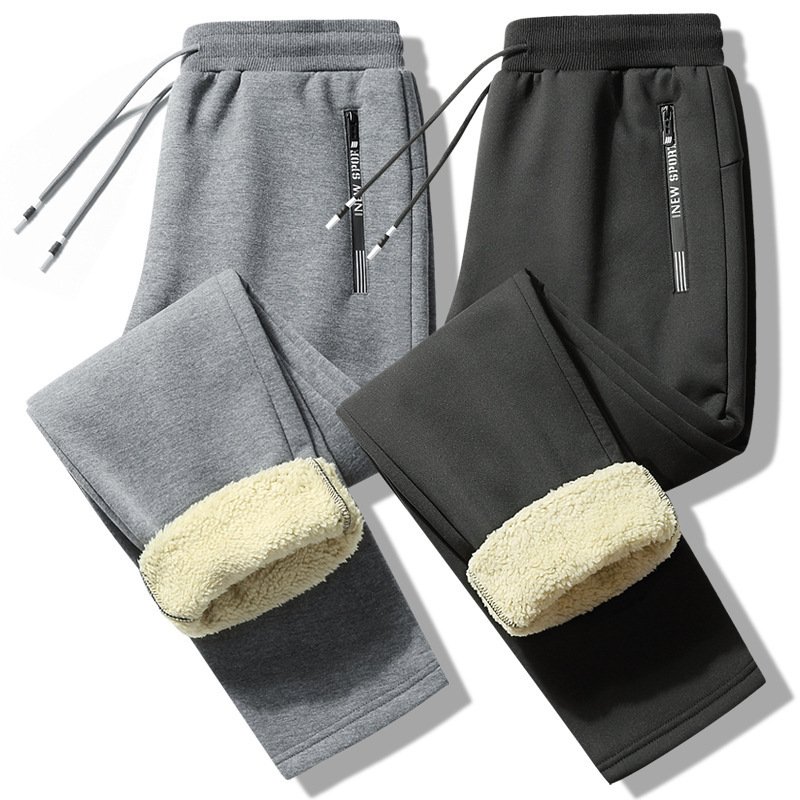 Zazzle Haven Lamb Fleece Trousers - Men's and Women's Loose Fit Warm Plus Fleece Sweatpants