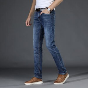 Business Stretch Jeans for Men – Loose Fit & Comfortable Denim