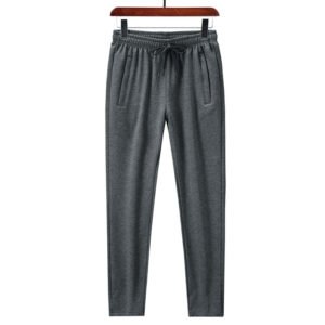 Men's Mid-Waist Elastic Sports Pants - Comfortable and Versatile Activewear