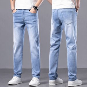Men's Straight Slim Stretch Casual Pants – Comfortable & Stylish Fit