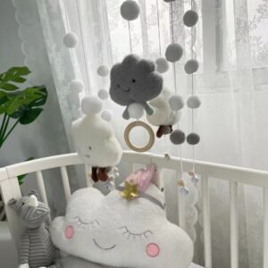 Baby Hand-Woven Bed Bell Pendant - Soft and Stylish Crib Accessory