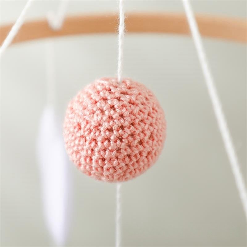 Nordic Style Felt Animal Bed Bell - Baby Crib Hand-Eye Coordination Hanging Ornament