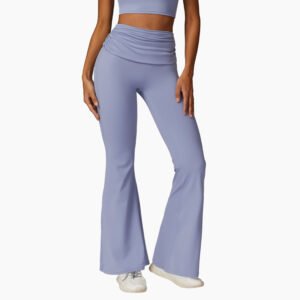 European and American Quick-Dry Hip Raise Yoga Pants | Nude Feel Casual Wide-Leg Fitness Pants