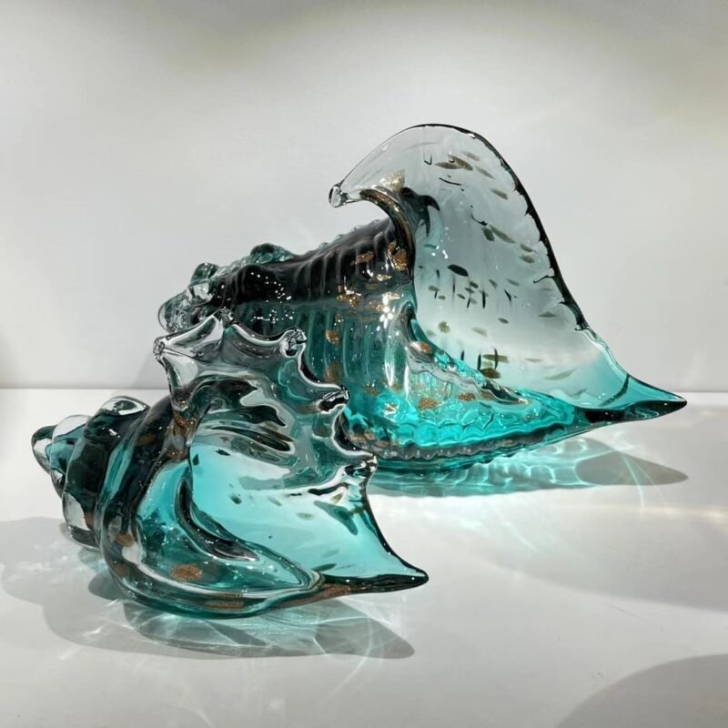 Light Luxury Colored Glaze Conch Decoration – Colorful Home Decor Accents