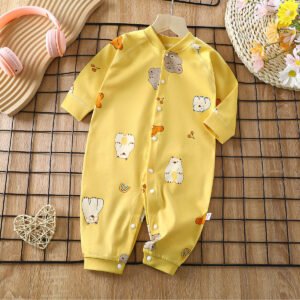 Baby Cotton Jumpsuit – Soft & Breathable One-Piece Outfit for Infants