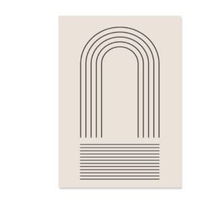 Boho Canvas Abstract Lines – Stylish Home Decor for Modern Interiors