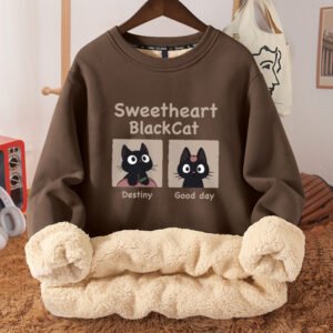 Fleece-Lined Thickened Hooded Fleece Sweatshirt for Women - Warm & Cozy