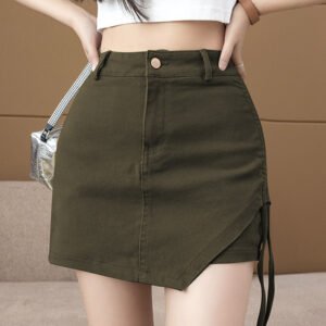 High Waist Slim Pleated Skirt – Fashionable & Flattering Fit