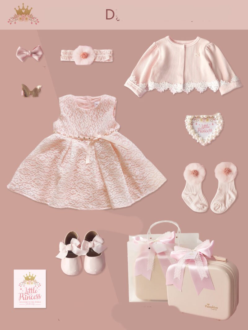 Baby High-End Gift Box – Little Princess Lace Dress & Elegant Dress Suit