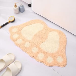 Home Bathroom Anti-Slip Absorbent Foot Mats – Non-Slip, Quick Dry Bath Rug