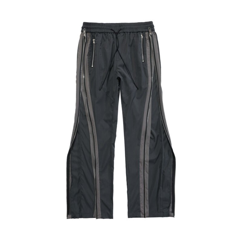 Autumn Street Vibe Wind Straight Split Loose Wild Pants – Trendy and Comfortable