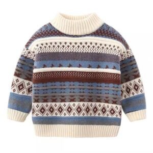 Boy's Thickened Wool Shirt | Baby Sweater for Warmth & Comfort