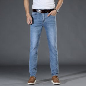 Business Stretch Jeans for Men – Loose Fit & Comfortable Denim
