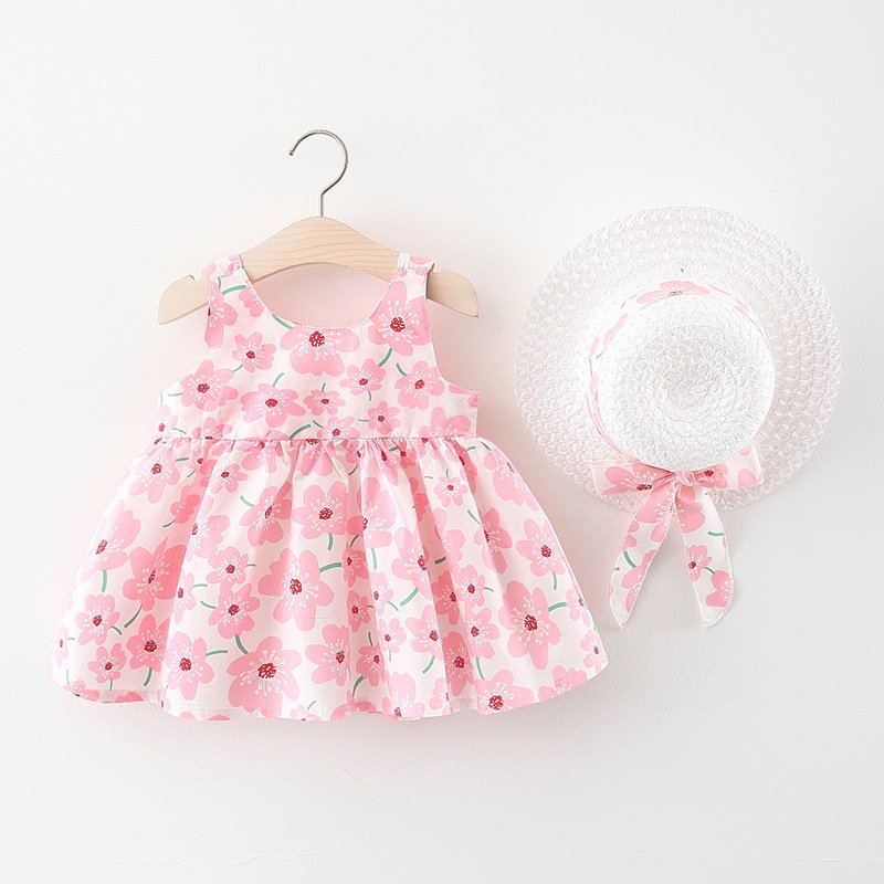 Children's Vest Westernized Sleeveless Dress – Stylish & Comfortable Dress for Girls