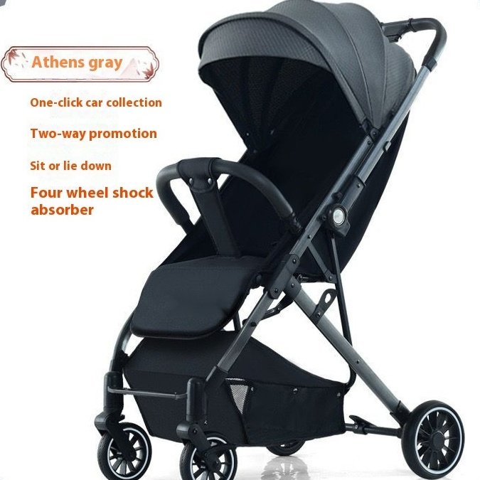 Pull Rod Type Summer Ultra-Light Stroller - Compact & Convenient for Travel