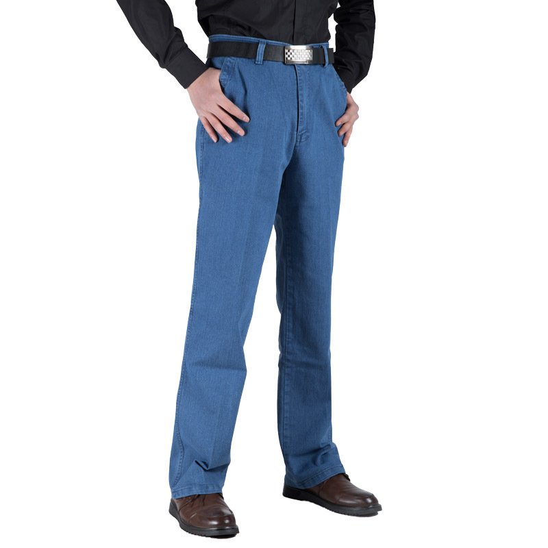 Men's Plus Size High Waist Loose Straight Pants – Comfortable & Stylish Fit