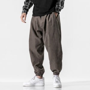 Men's Drawstring Bloomers – Comfortable Loose Pants for Casual Style