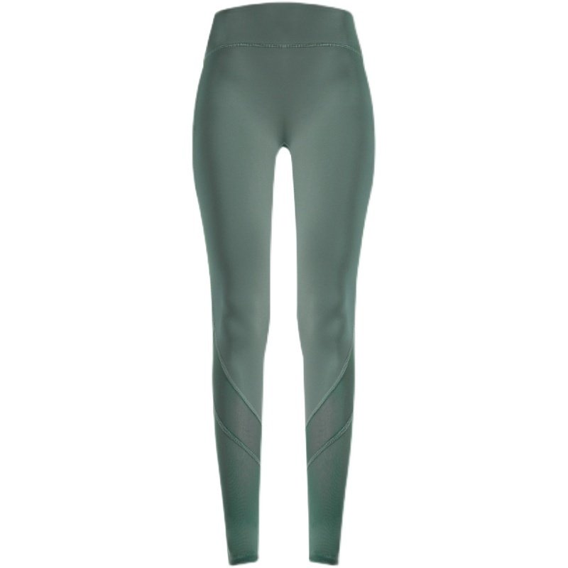 Nude Mesh Stitching Gym Pants for Women | Stylish and Breathable Fitness Leggings