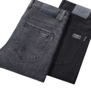 Slim Straight High-End Stretch Pants for Men – Stylish & Comfortable Fit
