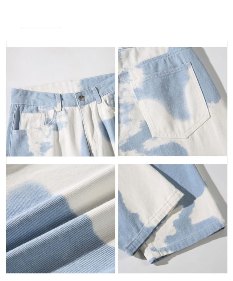 Dyed Denim Straight Leg Pants for Boys – Trendy & Comfortable Casual Wear
