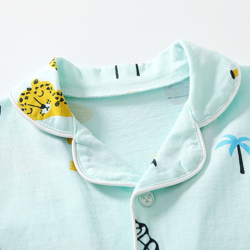 Kids Air Conditioning Pajama Set | Comfortable Cardigan Homewear