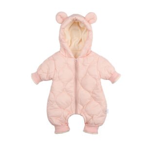 Baby Cotton Padded Coat Jumpsuit – Warm & Cozy Winter Outerwear for Babies