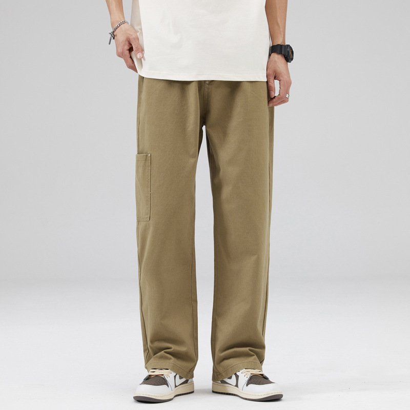 Men's Casual Working Pants – Loose Fit Cotton Pants for Comfortable Workwear