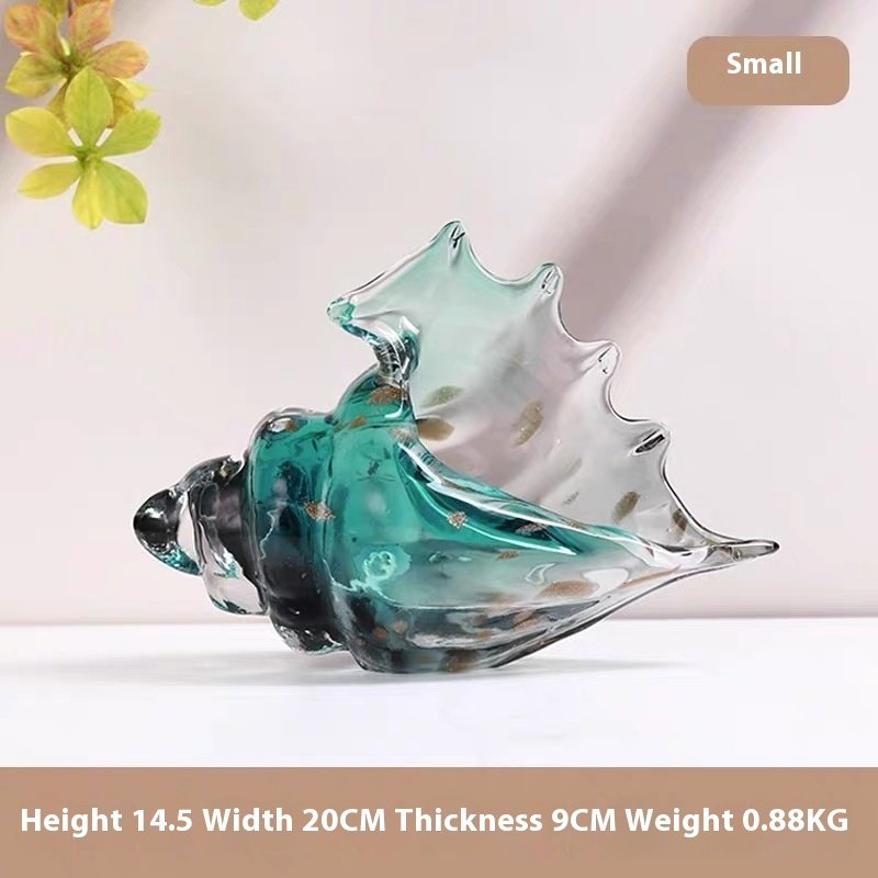 Light Luxury Colored Glaze Conch Decoration – Colorful Home Decor Accents