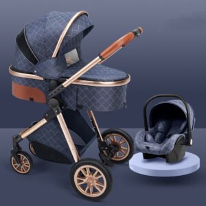 Stylish High View Stroller - Lightweight & Folding Baby Stroller for Easy Travel
