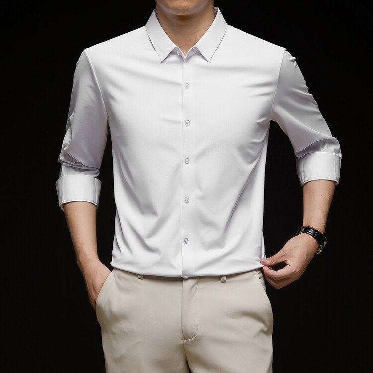 Business Formal Wear Autumn New Black Casual Shirt – Stylish & Professional
