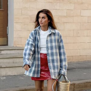 Casual Blue Plaid Shirt – Stylish and Comfortable Everyday Wear