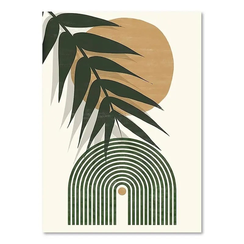 Green Plant Decorative Painting – Refreshing Wall Art for Nature-Inspired Home Decor