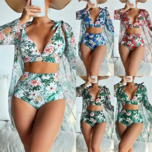 Fashion Multicolor Printed Bikini – Stylish Women's Swimsuit