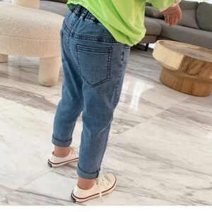 Casual Fashion Baby Stretch Vinylon Pants | Comfortable & Stylish Kids Pants