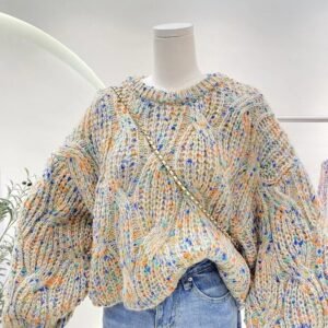 Women's Knitted Sweater Top – Stylish & Versatile Fashion