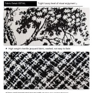 French Classic Style Light Luxury Black and White Sofa Pillow Cases – Elegant Home Accent