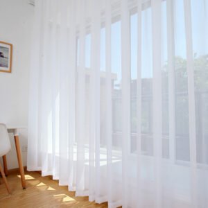 Modern Simple Thickened Solid Thin Window Gauze – Elegant & Light Filtering Curtains