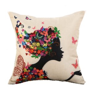 Fabric Decoration Supplies – Linen Printed Pillows for Car, Bedside, and Couch