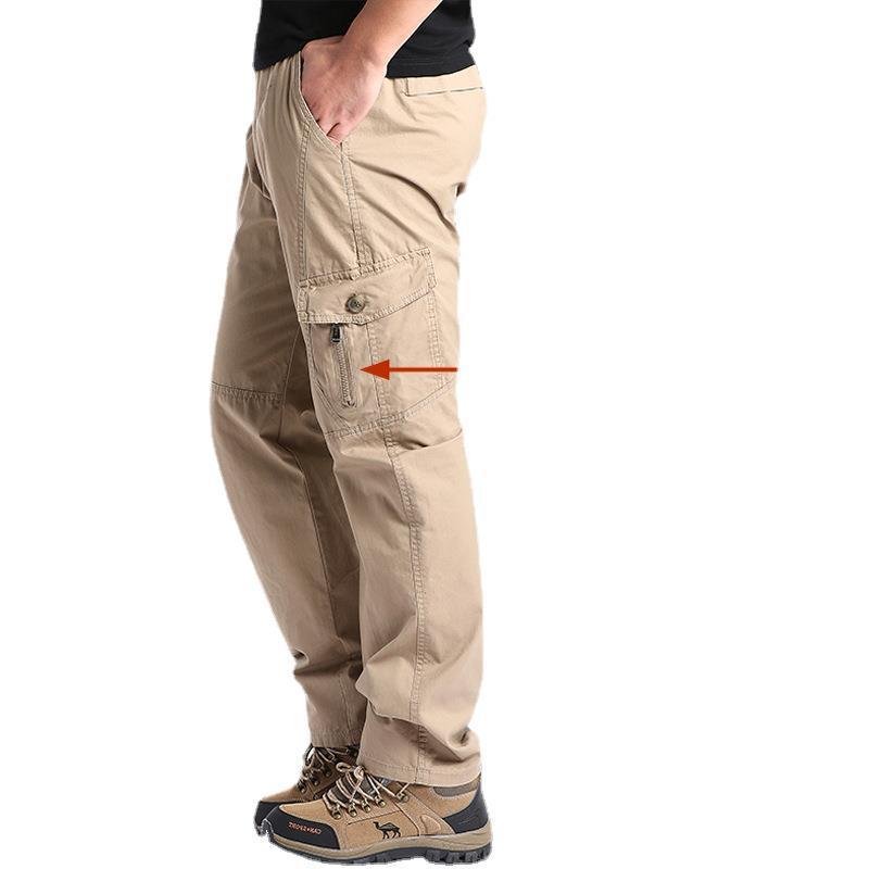 Loose Straight Casual Cargo Overalls for Men - Comfortable Summer Workwear and Casual Style