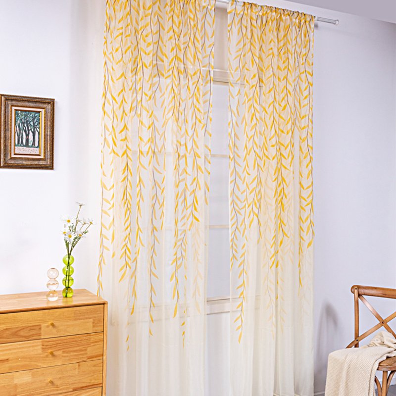 Inverted Willow Wicker Offset Printing Curtains – Stylish Window Screens for Living Room & Balcony