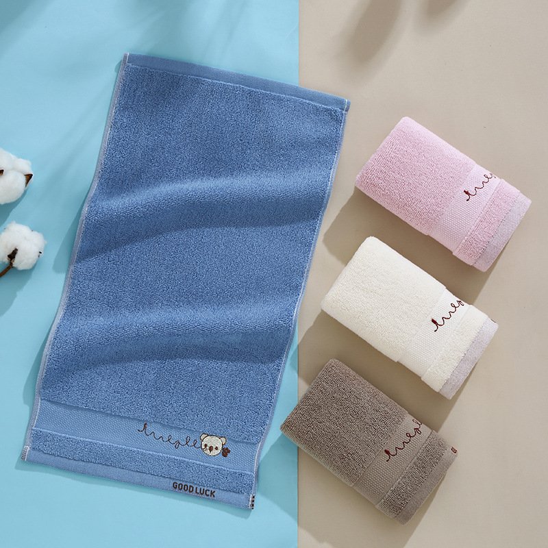 Pure Cotton Cartoon Kids' Towel – Soft & Absorbent Face Washing Towel for Home & Kindergarten
