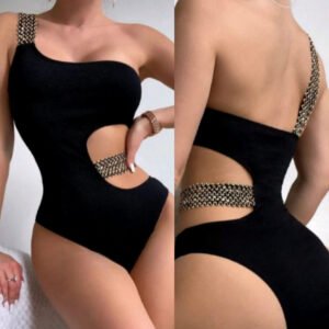 Fashion Tight Backless Women's One-Piece Swimsuit