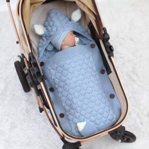 Pure Color Newborn Envelope Anti-Kick Swaddling Blanket – Soft & Comfortable Baby Swaddle
