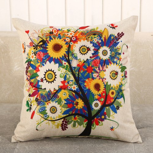 Fabric Decoration Supplies – Linen Printed Pillows for Car, Bedside, and Couch