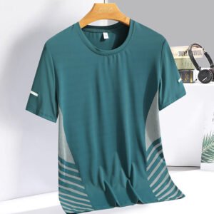 Ice Silk T-shirt Men's Summer Quick-Drying T-shirt – Lightweight & Breathable