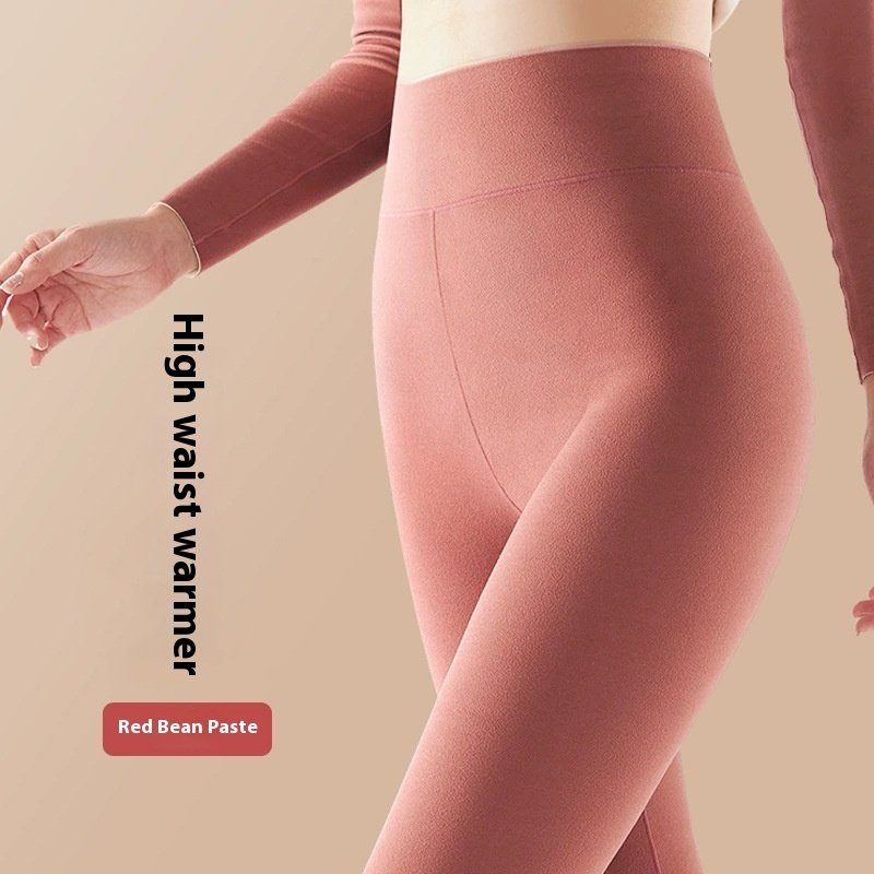 Solid Color High Waist Women's Thermal Pants – Warm & Comfortable