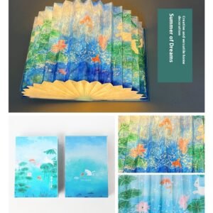 Folding Book Lamp – Cultural & Creative Gifts, Small Night Lamp for Home Decor
