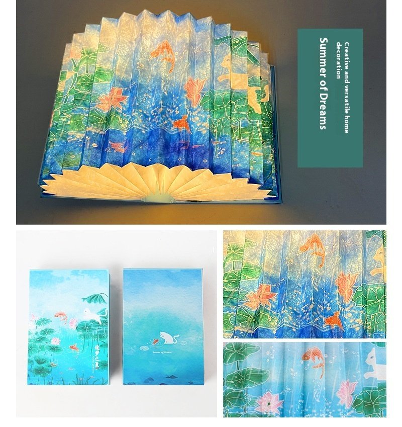 Folding Book Lamp – Cultural & Creative Gifts, Small Night Lamp for Home Decor